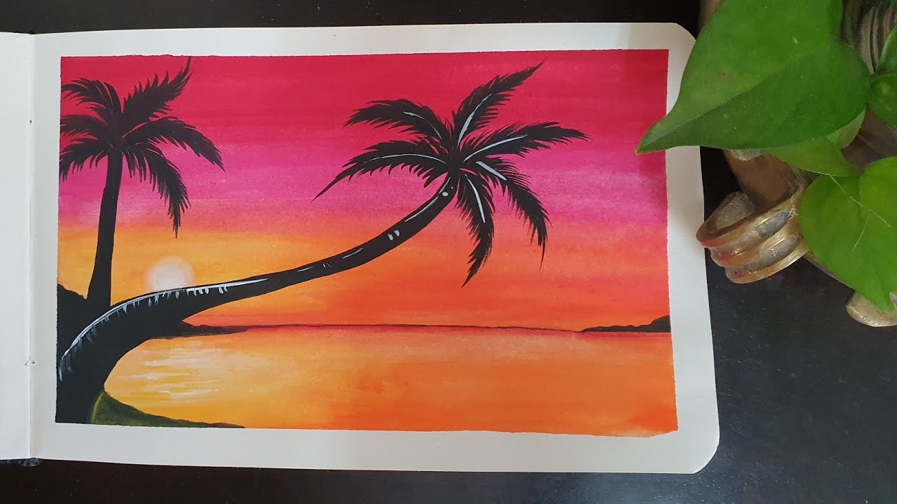 Sunrise Watercolor Painting Tutorial At Jamie Gibb Blog
