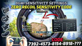 NEW UPDATE 3.3 !!🔥BEST SENSITIVITY CODE+CONTROL SETTINGS BGMI/PUBG MOBILE | BGMI AFTER UPDATE 3.3