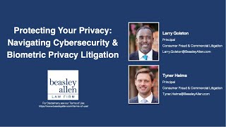 Protecting Your Privacy Navigating Cybersecurity And Biometric Privacy Litigation