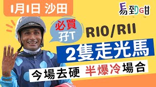 【賽馬易到咁】(1月1日) 大賭2隻走光馬，買埋孖T仲好分｜賽馬貼士｜過關｜田草