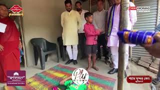 Minister Tinku Roy sanctioned batta letter and gave money to the Physically Challenged Tiprasa kid