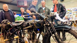 ARDINGLY Motorcycles 1927 SUNBEAM Model 9 at Vintage \u0026 Classic BIKE SHOW - Super8 Film Reel Runs Out