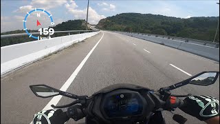 Y16ZR TOP SPEED TEST .....  LAJU KER MOTO STANDARD TUKAR JAJAN SIKIT2