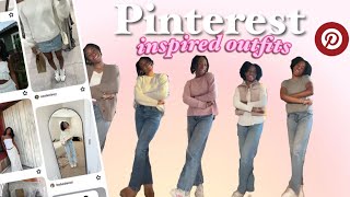 WEARING PINTEREST OUTFITS TO SCHOOL for a week *outfit inspo*