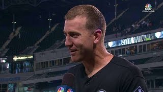 SEA@CWS: Frazier discusses walk-off, gets drenched