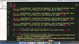 How to add Tooltips using Bootstrap's JavaScript