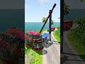 giant rotating hammer vs buses u0026 trucks beamng drive