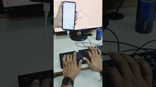 How Connect keyboard to phone | typing practice in phone