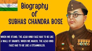 Biography Of Subhash Chandra Bose in english | 10 Easy Lines on Netaji Subash Chandra Bose | Netaji