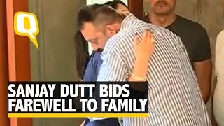 Sanjay Dutt Bids Farewell to Family as He Leaves for Pune Jail
