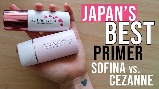 NO.1 PRIMER IN JAPAN | Sofina Primavista VS. Cezanne Primer Review