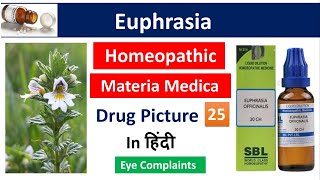 Euphrasia Homeopathic Medicine in Hindi | Drug Picture | Materia Medica #bhms