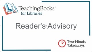 Reader's Advisory with TeachingBooks for Libraries