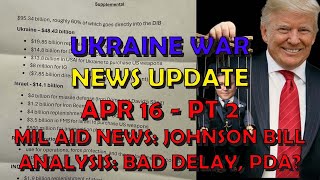 Ukraine War Update NEWS (20240416b): Military Aid News - Johnson Bills Analysis: