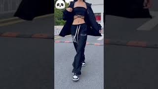 【極細ウエストを持つストリート系美女】ぱん田の #shorts  動画  #TikTok