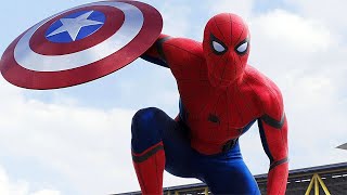 Apparition de Spiderman - Scène de la bataille à l'aéroport - Captain America: Civil War - FULLHD