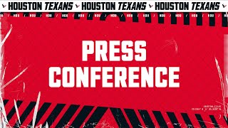 LIVE: Houston Texans Coordinators address the media