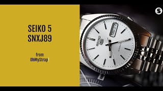 SEIKO 5 SNXJ89 - silver automatic watch