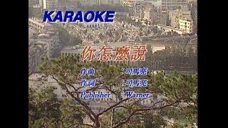 鄧麗君 - 你怎麼說 Karaoke (原版伴奏）