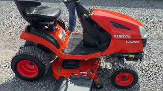 2018 Kubota T2290 Riding Lawn Mower 303 Hours Very Clean Ready To Work For Sale Mark Supply Co