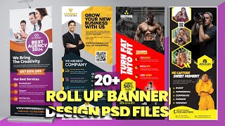 20+ Roll-up Banner design Templates. PSD Files