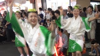 流し踊り「だいこん連」第46回神楽坂まつり 阿波踊り大会（2017.7.28）