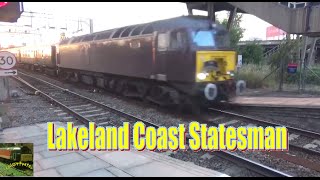 WCRC 57313 \u0026 57316 Haul The Lakeland Coast Statesman Through Bescot 25/7/15