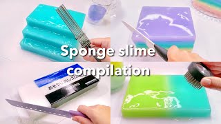 【ASMR】30分耐久！シンプルシャキシャキスライムまとめ【音フェチ】Sponge slime compilation