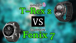 Amazfit T-Rex 2 Vs Garmin Fenix 7: Affordable Fenix Alternative?😮
