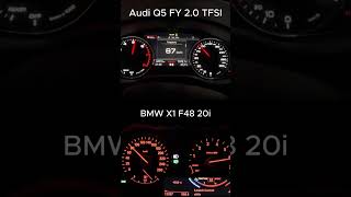 Audi Q5 FY 2.0 TFSi vs BMW X1 F48 20i | EA888 vs B48 | Quattro vs Xdrive |  Acceleration 0-100 0-60