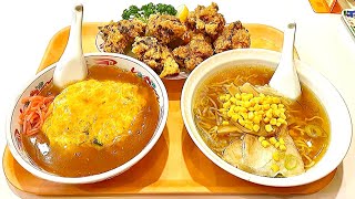 【岐阜大盛り】天津飯セット・特製カラアゲダブル/サッポロラーメン21番ほづみ店【岐阜県瑞穂市穂積】