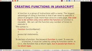 CHAPTER 6: ClientSide Scripting Using JavaScript Part 1