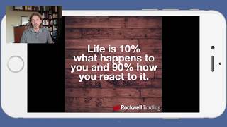 Life is 10% what happens to you and 90% how you react to it!