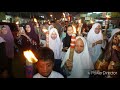 Warga kota Tangerang Pawai  obor Sambut Tahun baru Islam 1439 H HD