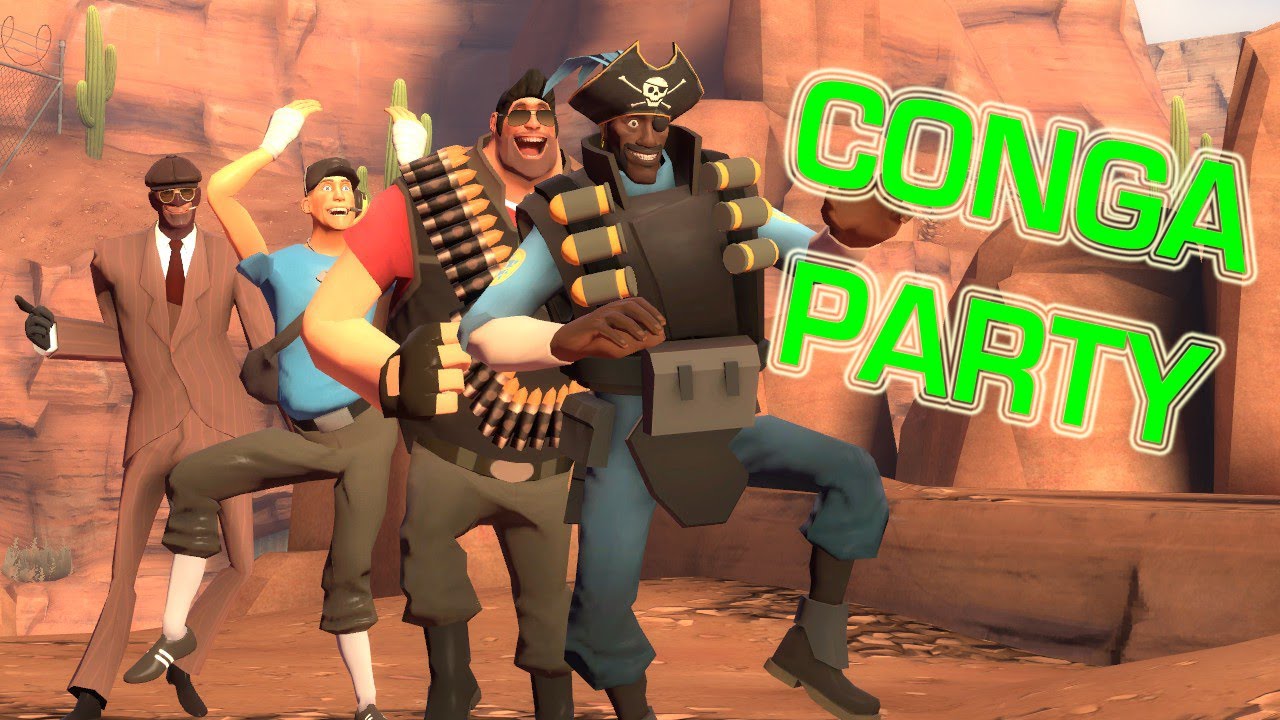 Tf2 Conga Party Youtube