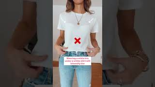 One Thing Ruining Your Outfit | White T-shirt and Jeans Style | Styling Hack #womensfashion #hack