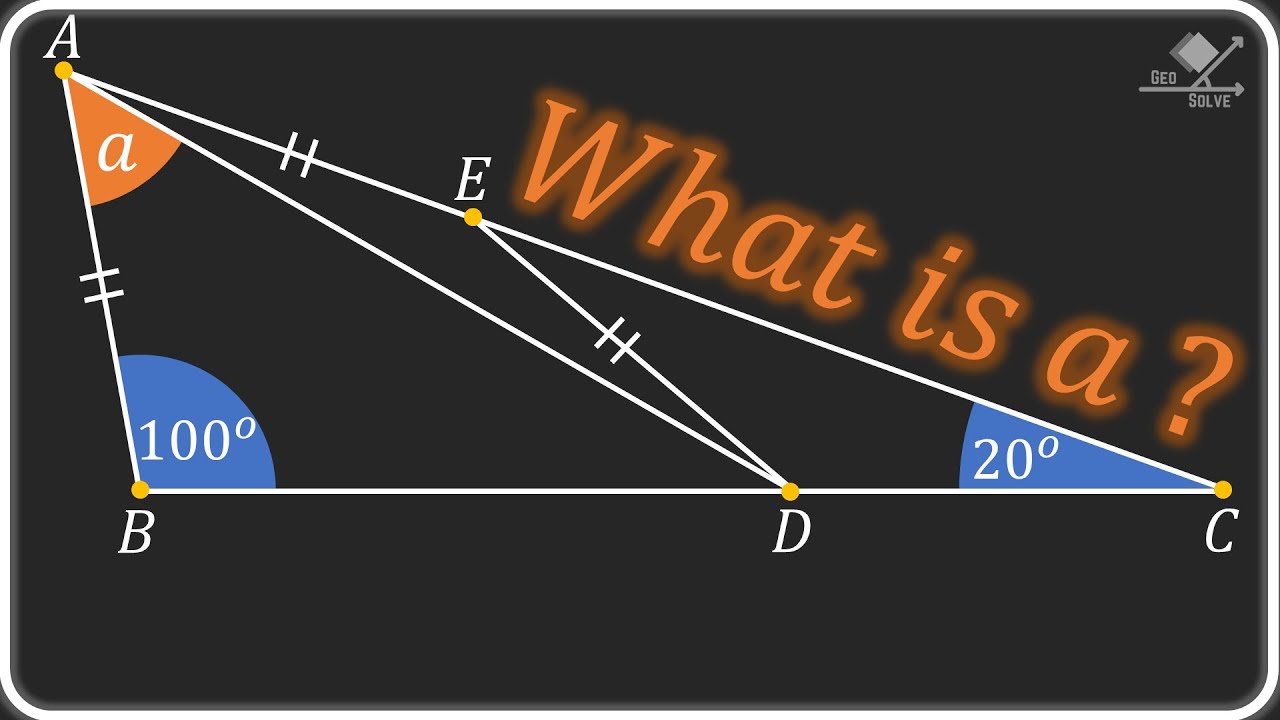 A Nice Geometry Exercise Youtube