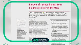 New study says diagnostic errors linked to about 800K Americans' deaths or becoming disabled
