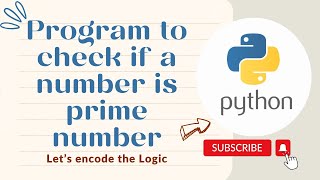 Program to check if a number is Prime number in Python || Python Tutorials for Beginners || Coding
