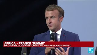 Africa-France summit: "More than 70% of Africa is made up of young people" (Macron) • FRANCE 24