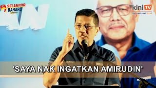 Azmin pada Amirudin: 'Tak apalah, saya redha kalah di Gombak tapi...'