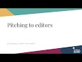 Pitching training for freelance journalists