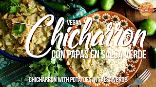 Chicharron Vegano Con Papas En Salsa Verde Landscape