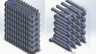 Two different type of heat exchanger in solidworks