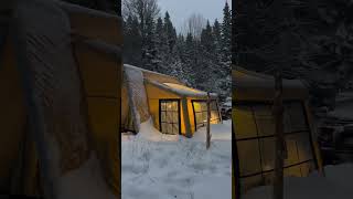 Winter camping with AIR AQUILA Inflatable Tent ❄️🏡 #inflatabletent #şişmeçadır #snowcamping