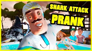 SHARK ATTACK PRANK (THE NEIGHBOR vs SHARK) - Hello Neighbor Mod