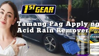 Tamang pag Apply ng Acid Rain Remover sa inyong sasakyan para di mamuti