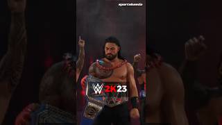 Evolution of Roman Reigns' entrances in WWE 2K games #shorts #wwe #wwe2k23