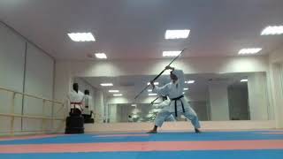 #Heian #yundan #stick kata k#karate shotokan #kata #corona #stayinghome #quarantine #training