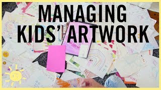 ORGANIZE | Managing Kids Artwork!! (Fool Proof System)